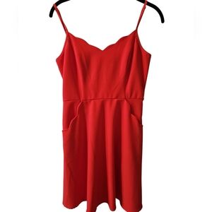 Market & Spruce Vibrant Orange Dress